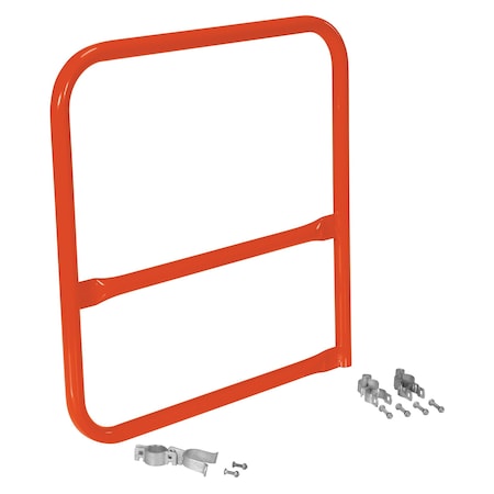 Vestil ORANGE PIPE SAFETY RAILING GATE-B SHAPED 36X36 VDKR-G3-B-OR